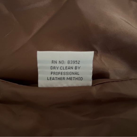 Bagatelle Brown real Leather Jacket - Picture 8 of 9